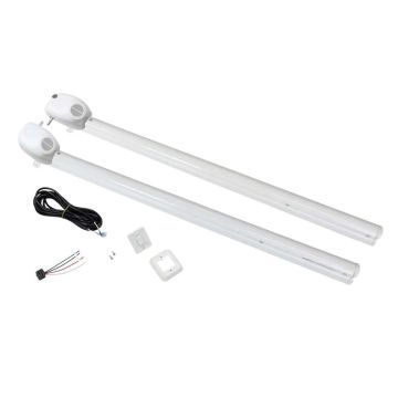 Solera Speaker Head Power White Hardware Kit for Flat Awnings