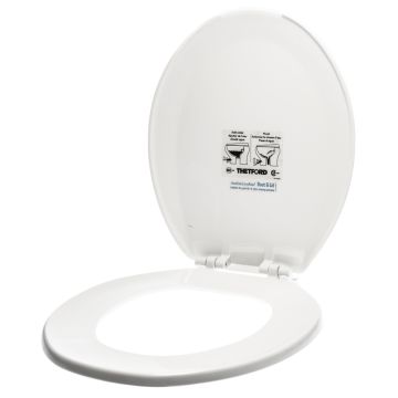 Thetford 34144 Aqua Magic Style Lite and Style Plus White Seat and Cover Assembly