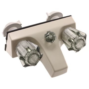 Utopia Parchment with Smoke Handled Tub/Shower Diverter