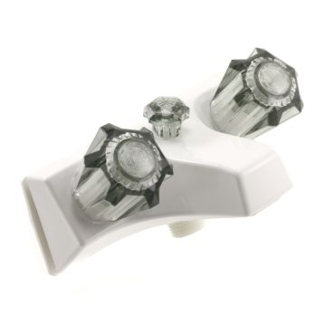 Utopia White with Smoke Handled Tub/Shower Diverter 20351W21
