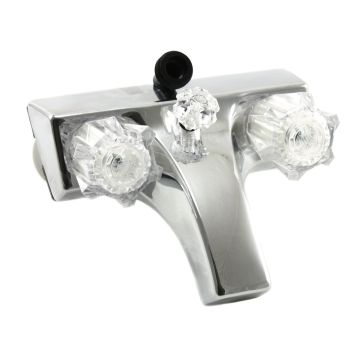Utopia Chrome Lav-A-Shower Faucet with Clear Handles 20373207  