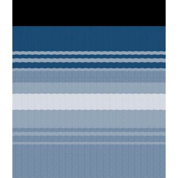 Vinyl Ocean Blue Dune Stripes Fabric Black FLXguard