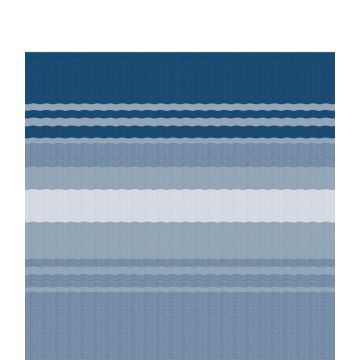 Vinyl Ocean Blue Dune Stripes Fabric White FLXguard