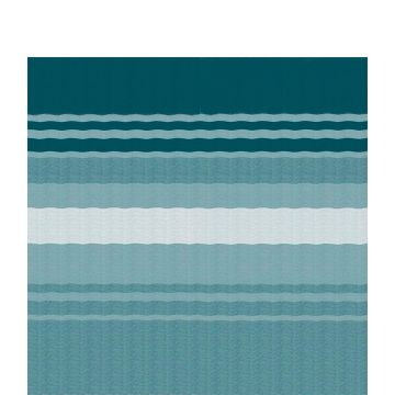 Vinyl Teal Dune Stripes Fabric White FLXguard