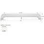 Icon Polar White KZ Tandem 5th Wheel Travel Trailer Fender Skirt FS1746