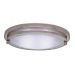 La Salle Bristol Satin Nickel 10" Low Profile Oval Light