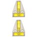 RV Designer White Screw-On 2-Way Bubble Level-Set Of 2