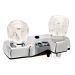 Phoenix Chrome Plastic Underbody Two Clear Acrylic Handled Lavatory Faucet