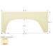Icon Colonial White Single Fender Skirt FS381