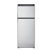 Norcold N10DCSSR Compressor RV Refrigerator front view of the stainless steel doors.