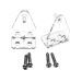 RV Designer Bottom Mini-Blind Hold Down Bracket