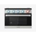 Furrion Stainless Steel 17” RV 3-Burner Gas Oven Range
