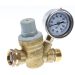 Valterra Lead-Free Adjustable Water Regulator with Gauge